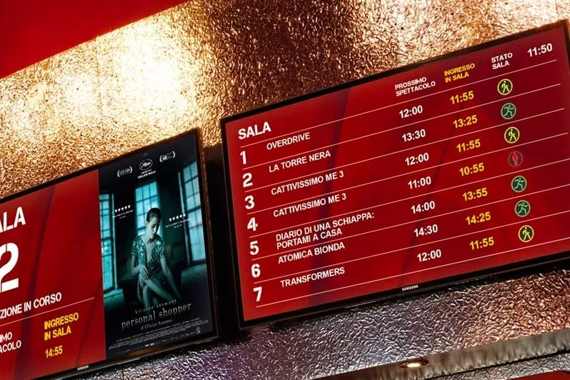 Filmide seansiaegadega digitablood kino fuajees