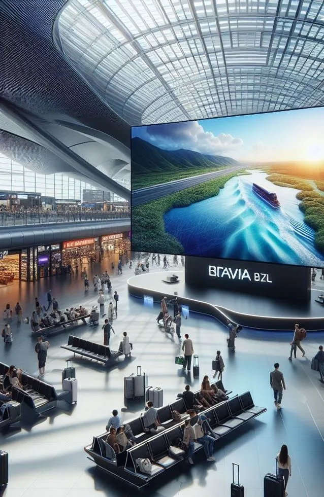 Sony BRAVIA BZ35L infoekraan lennujaamas