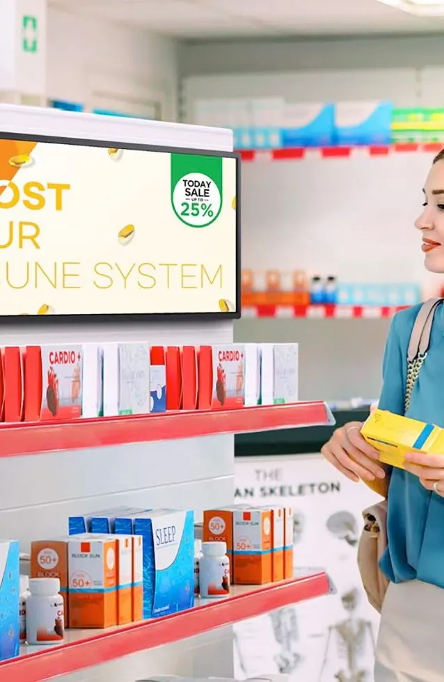 Samsung Tizen SHC Series venitatud infoekraan