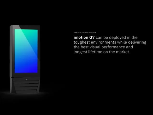 Infinitus iMotion G7 infoekraanidele