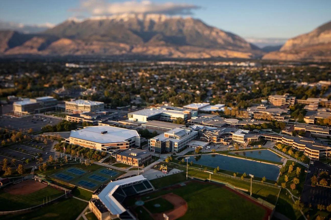 Vaade Utah Valley University linnakule