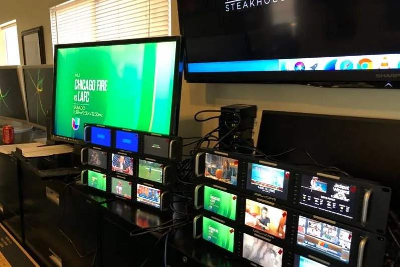 Juhtimisruum Viejas Casino & Resortis, kus töötab Play Digital Signage
